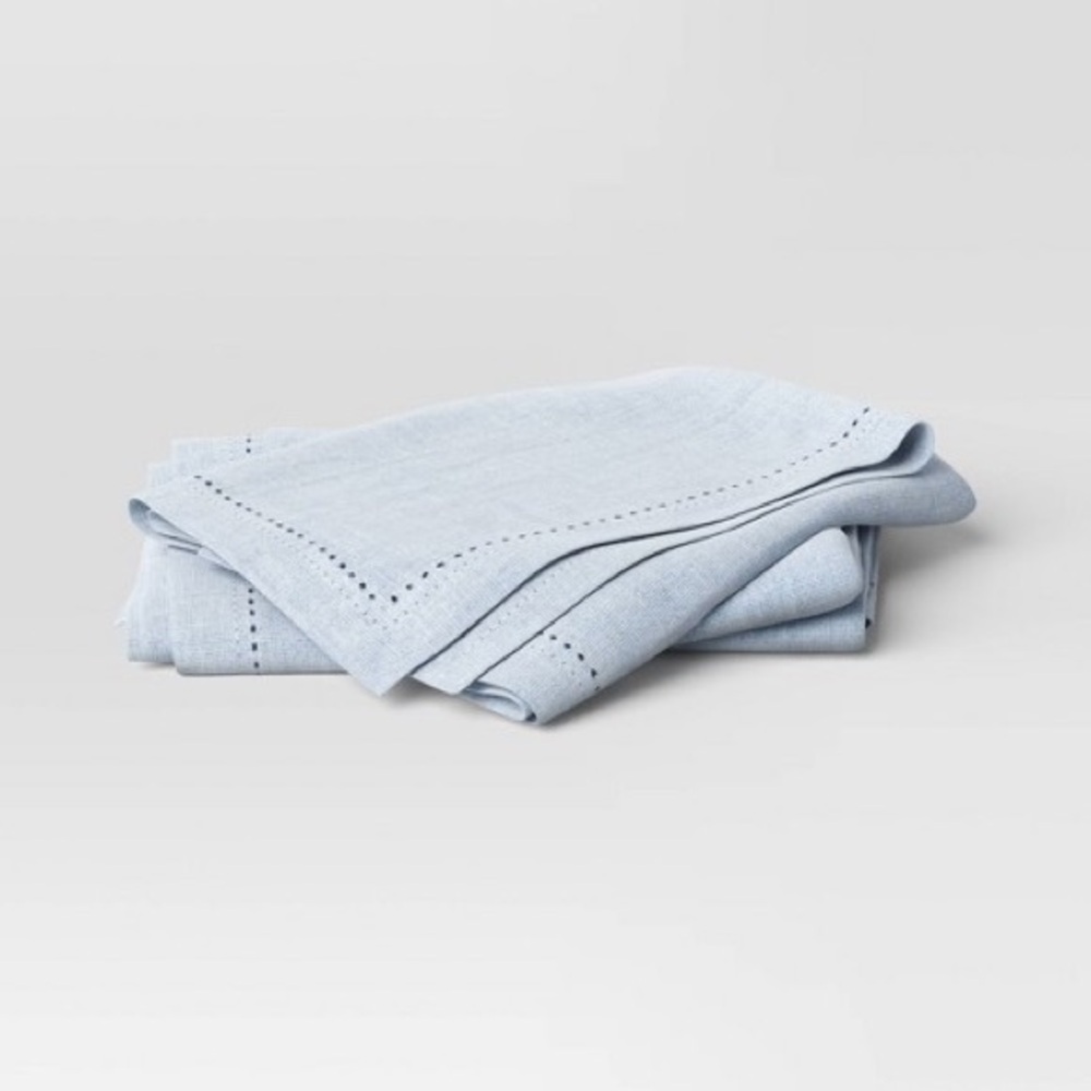 2pk Cloth Napkins Blue - nwt Threshold